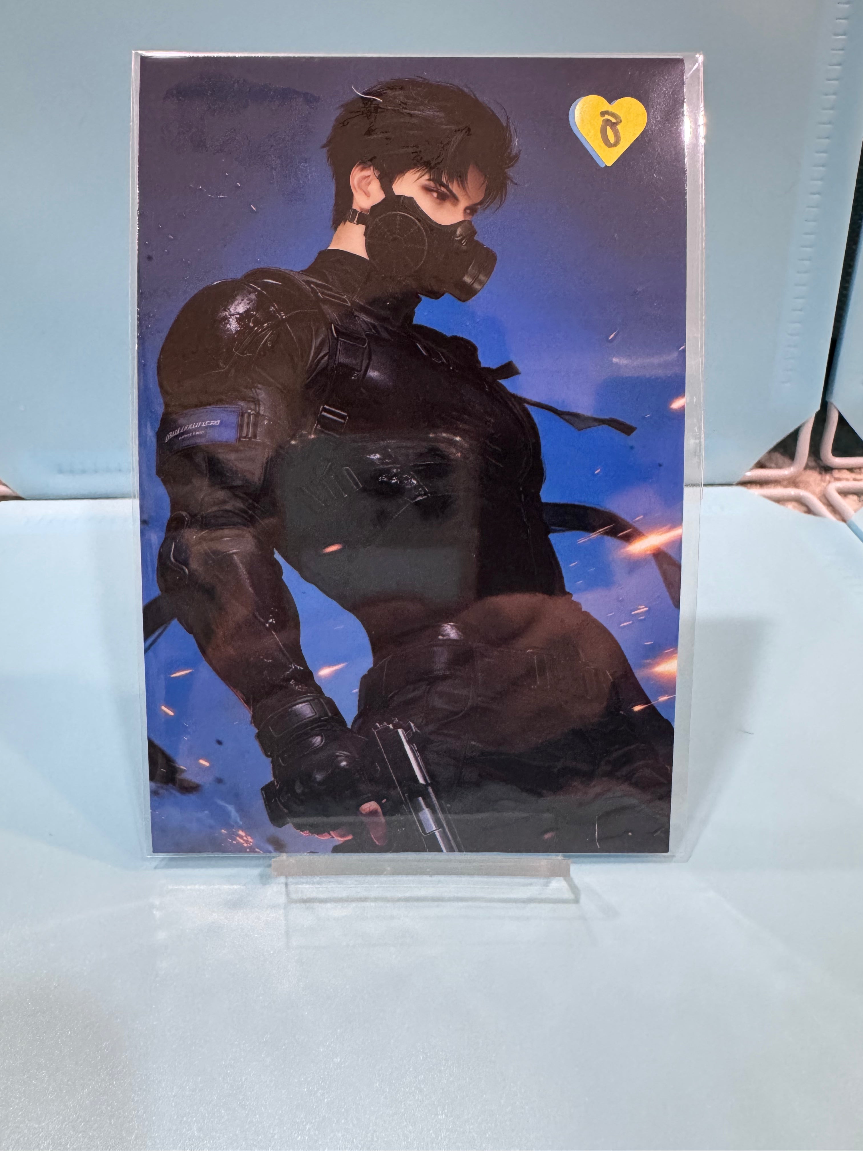 AI Images Love and Deepspace A7 Embossed Stickers