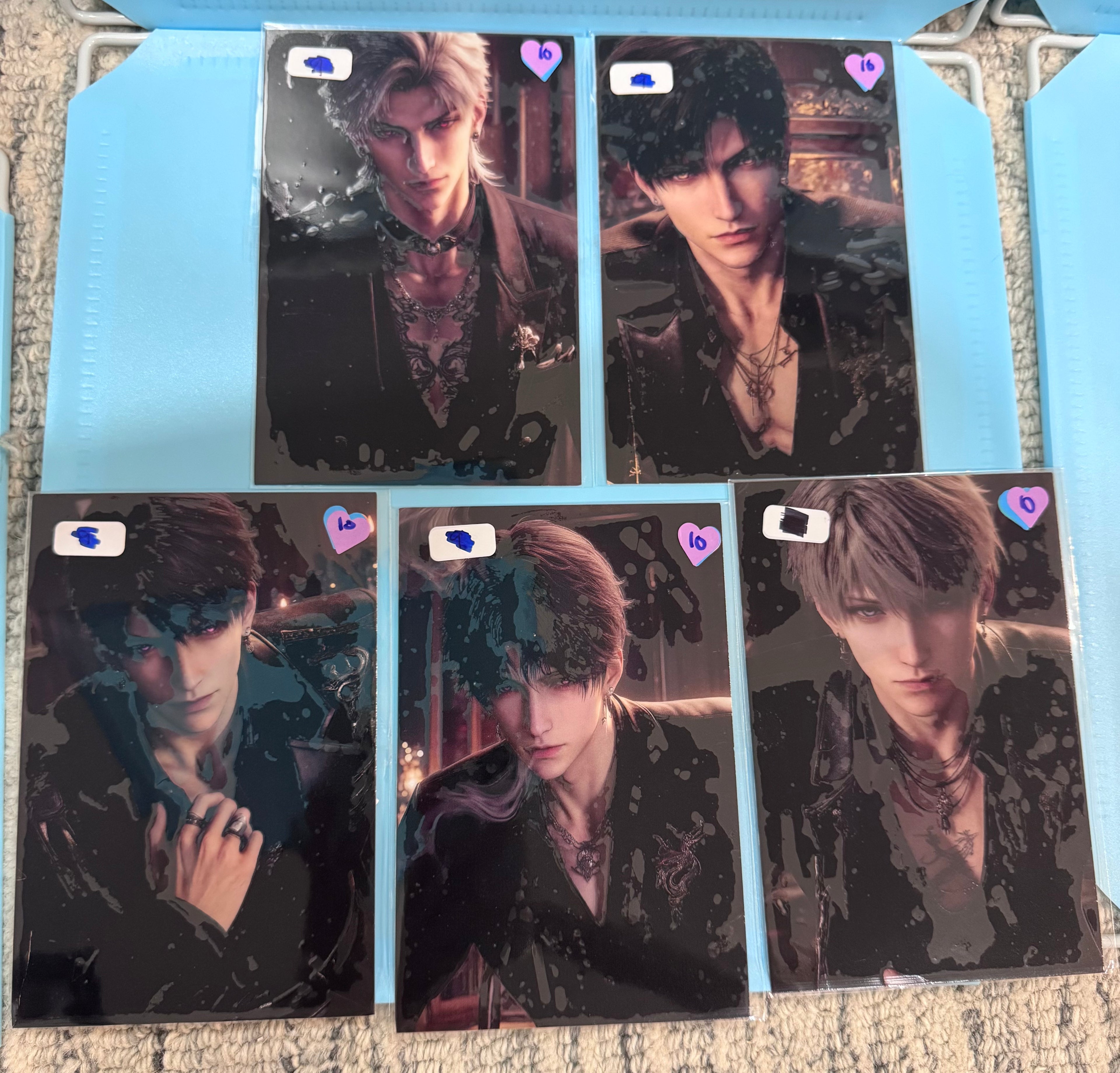 AI Images Love and Deepspace A7 Embossed Stickers