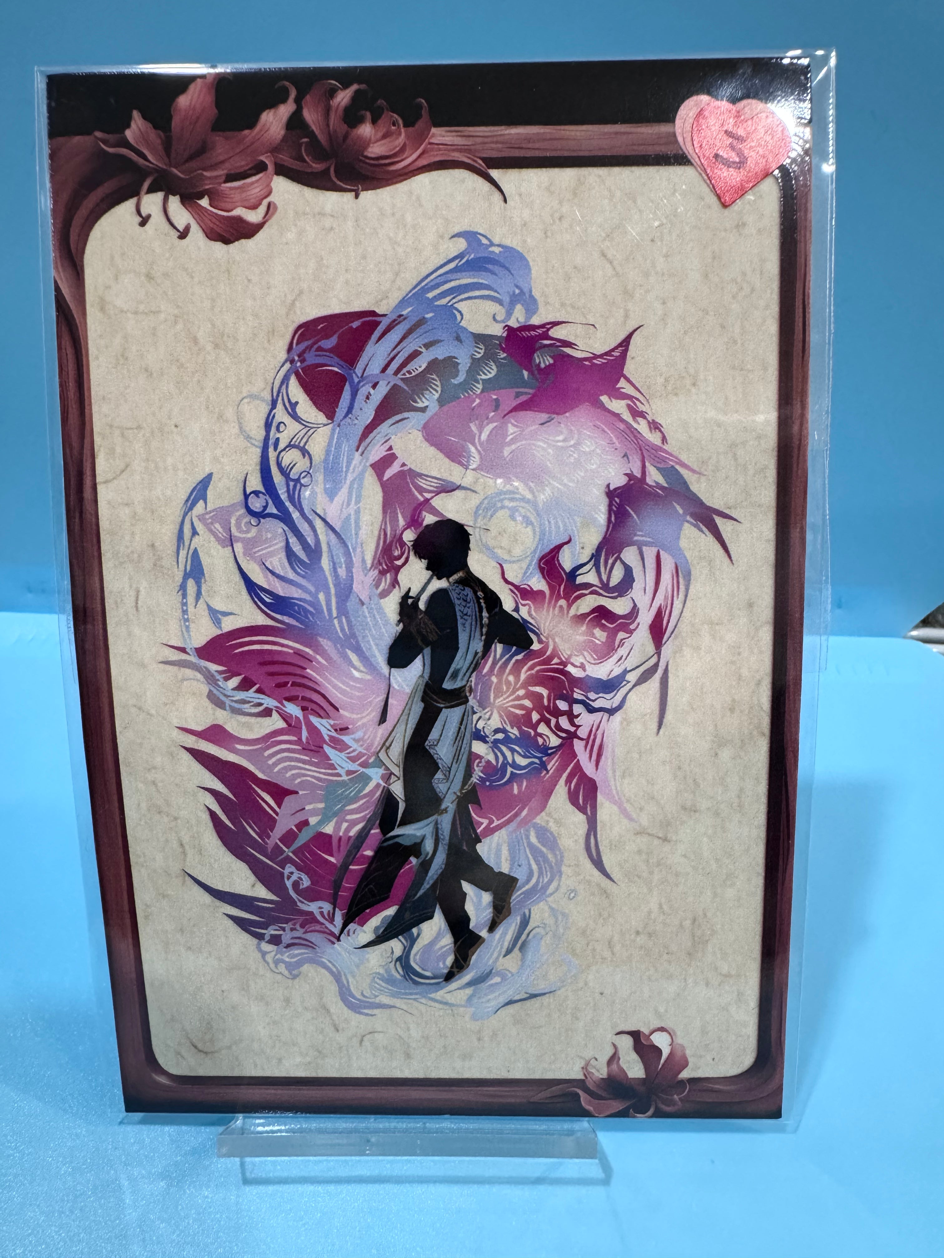 Official Images Fanmade A7 Embossed Stickers  Love And Deepspace