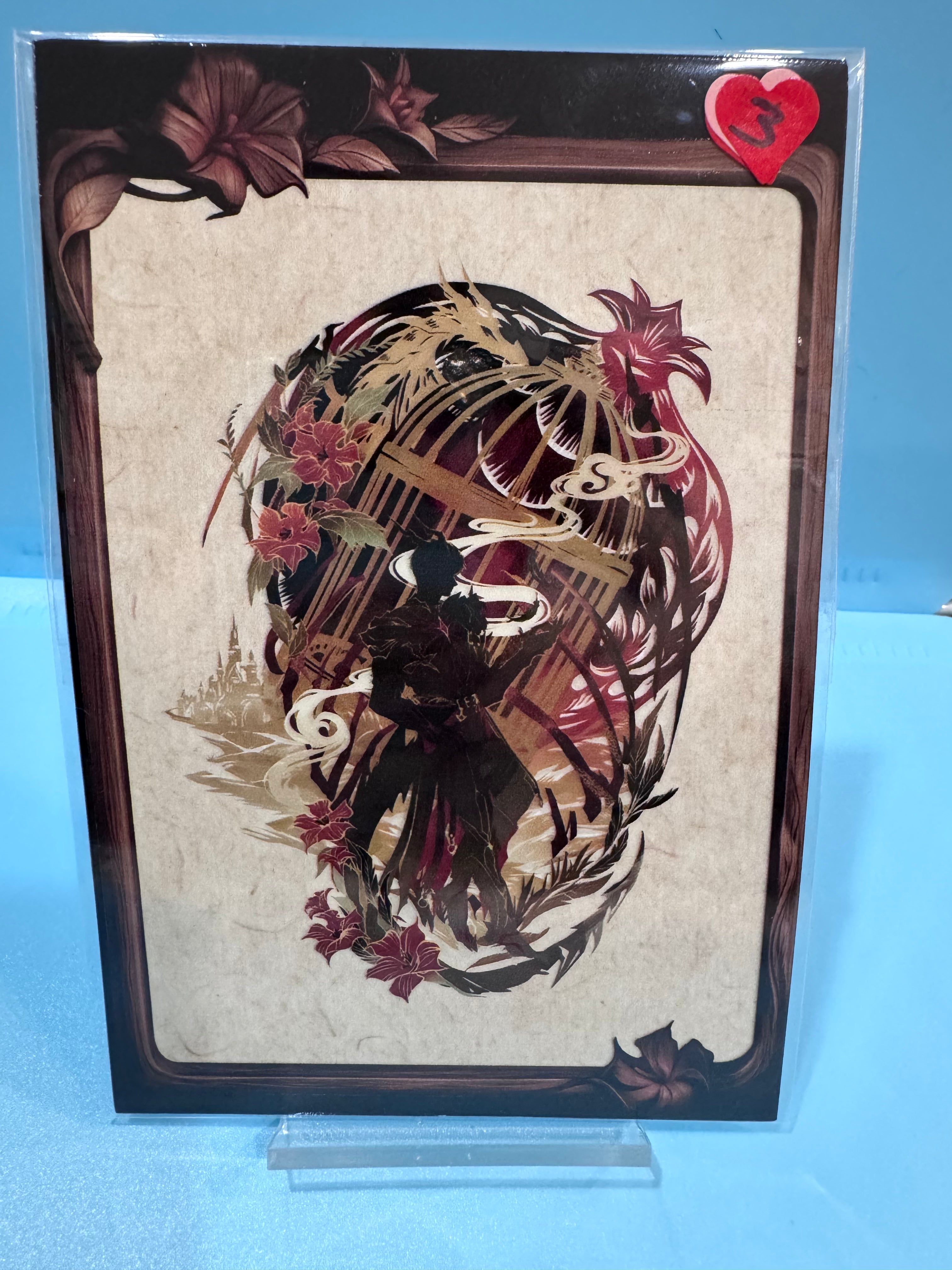Official Images Fanmade A7 Embossed Stickers  Love And Deepspace