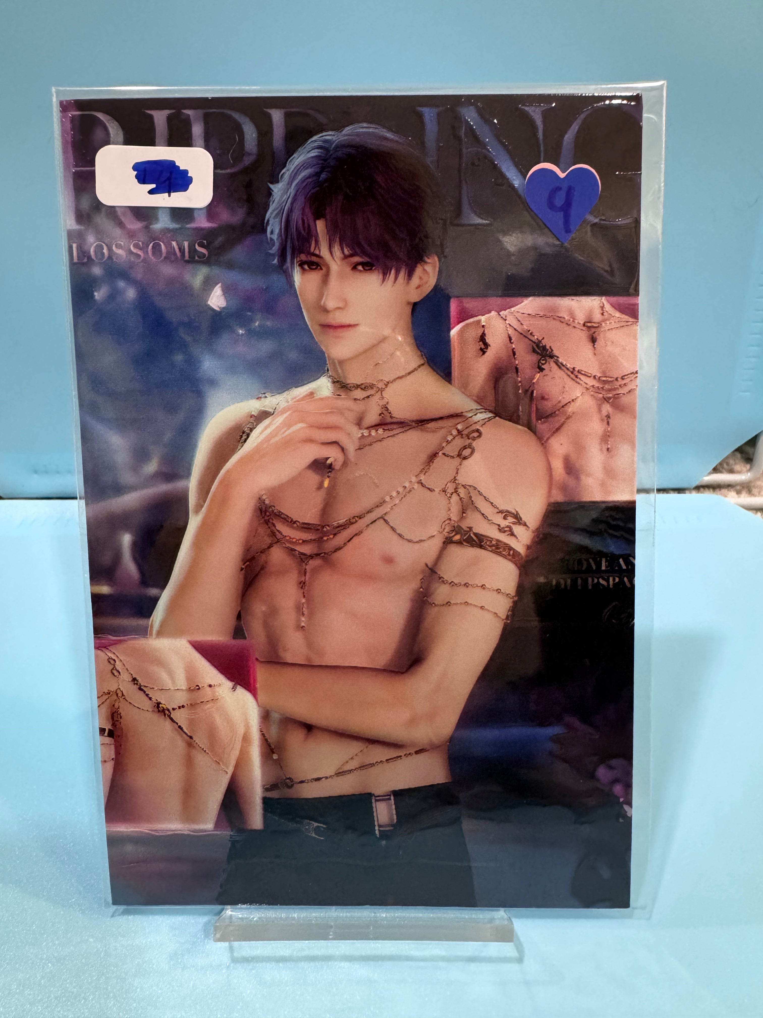 Official Images Fanmade A7 Embossed Stickers  Love And Deepspace