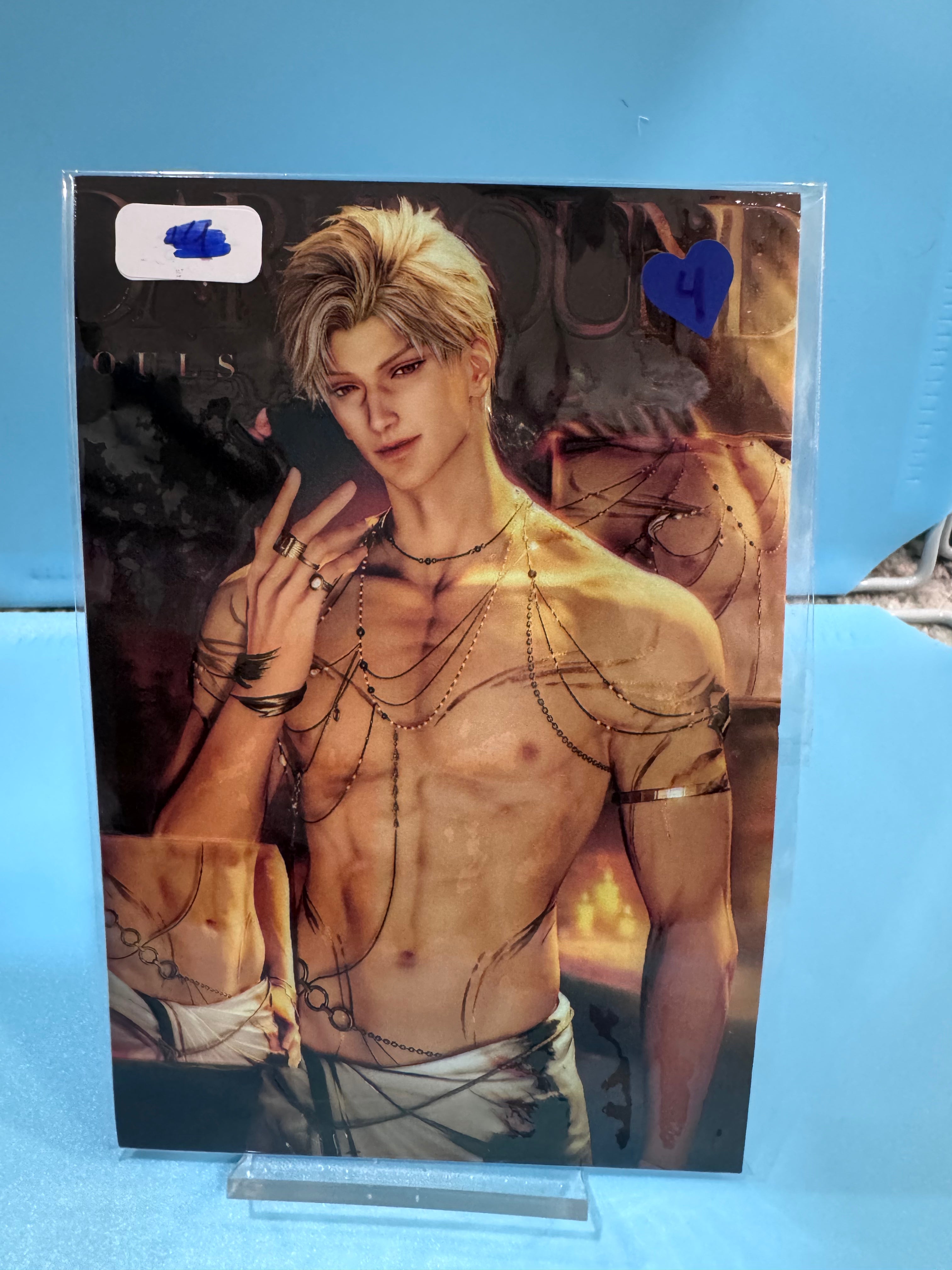 Official Images Fanmade A7 Embossed Stickers  Love And Deepspace