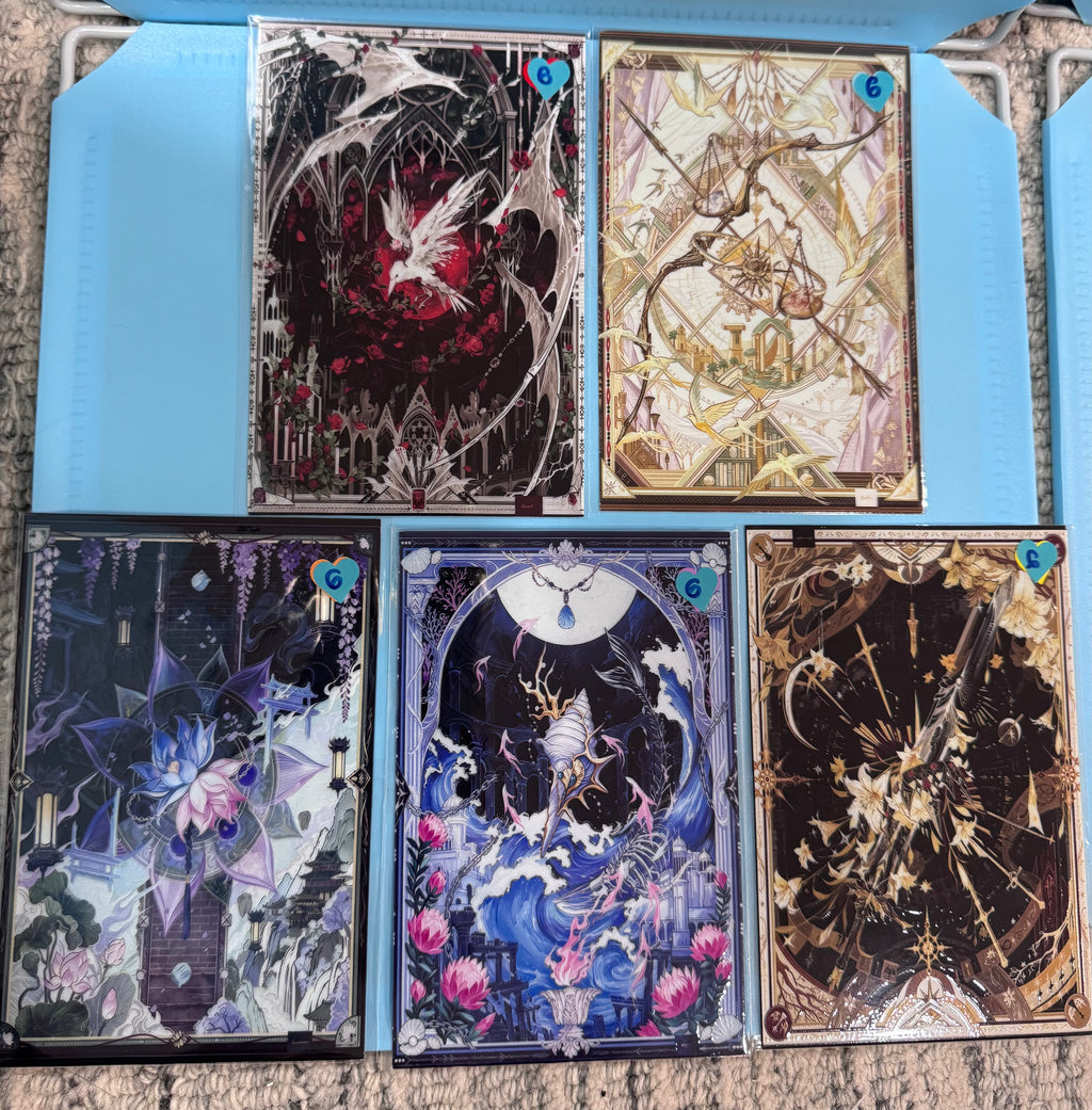 Official Images Fanmade A7 Embossed Stickers  Love And Deepspace
