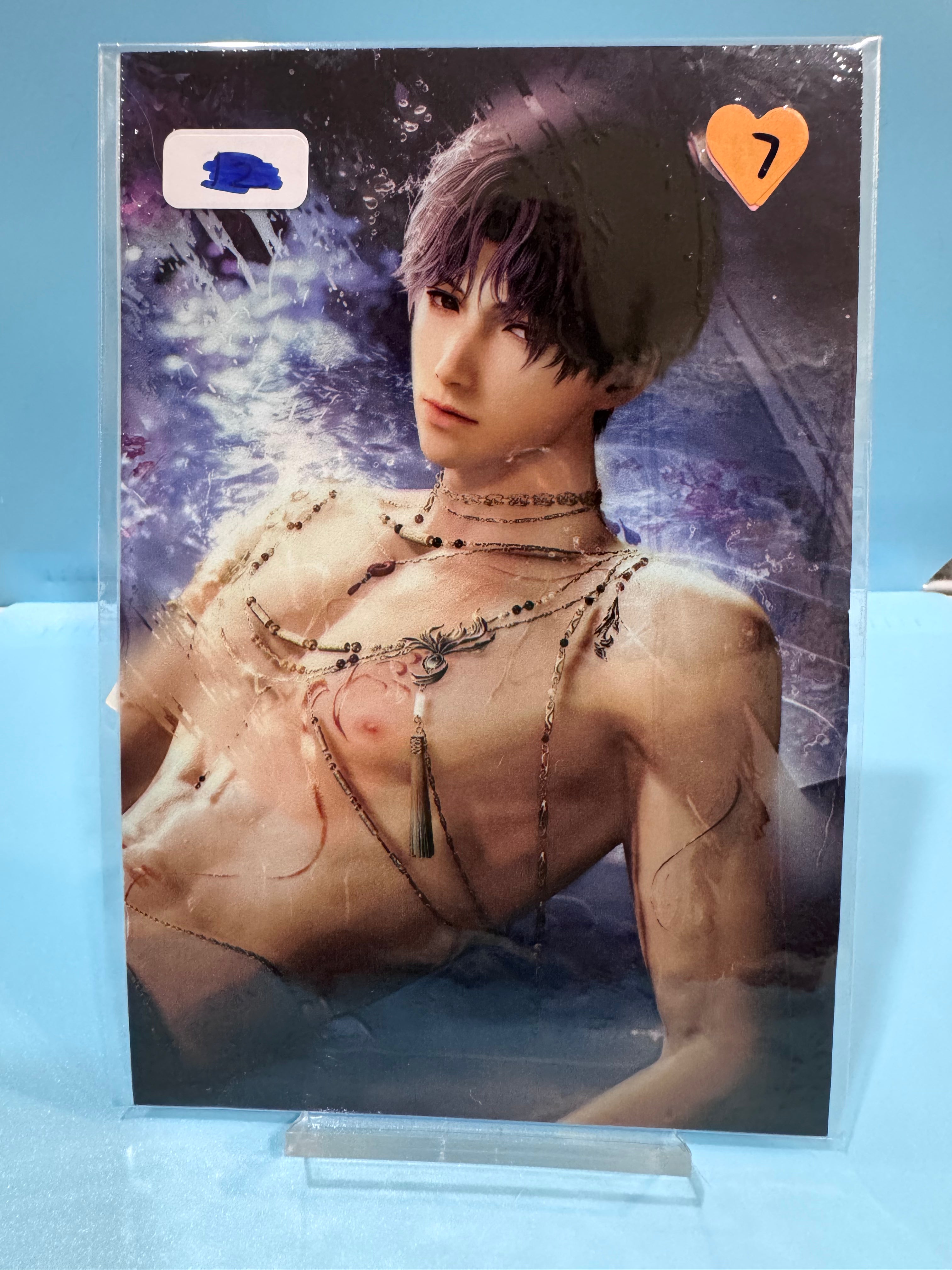 Official Images Fanmade A7 Embossed Stickers  Love And Deepspace
